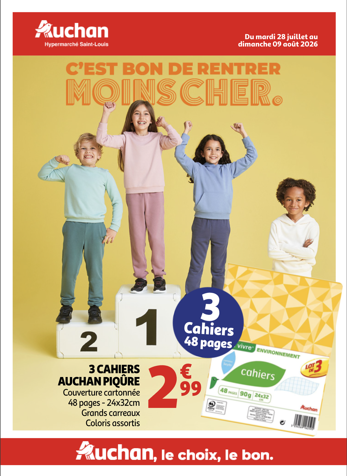 C'est bon de rentrer moins cher